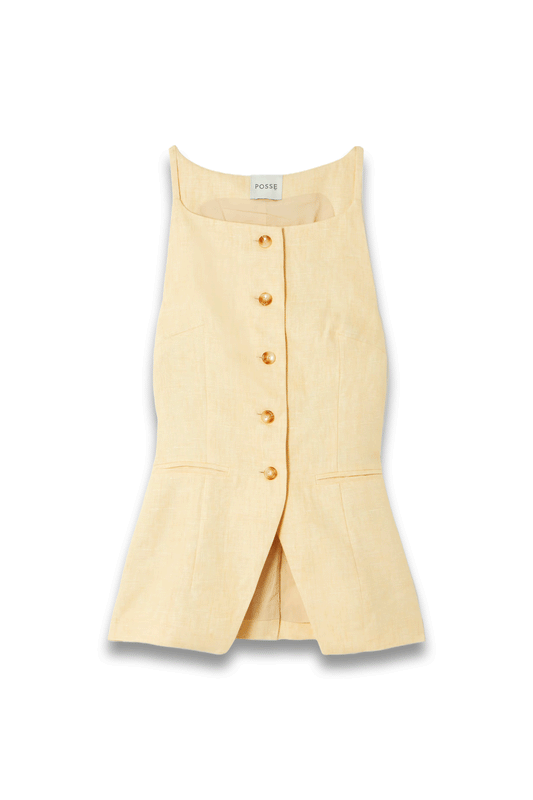 Nancy Linen Vest