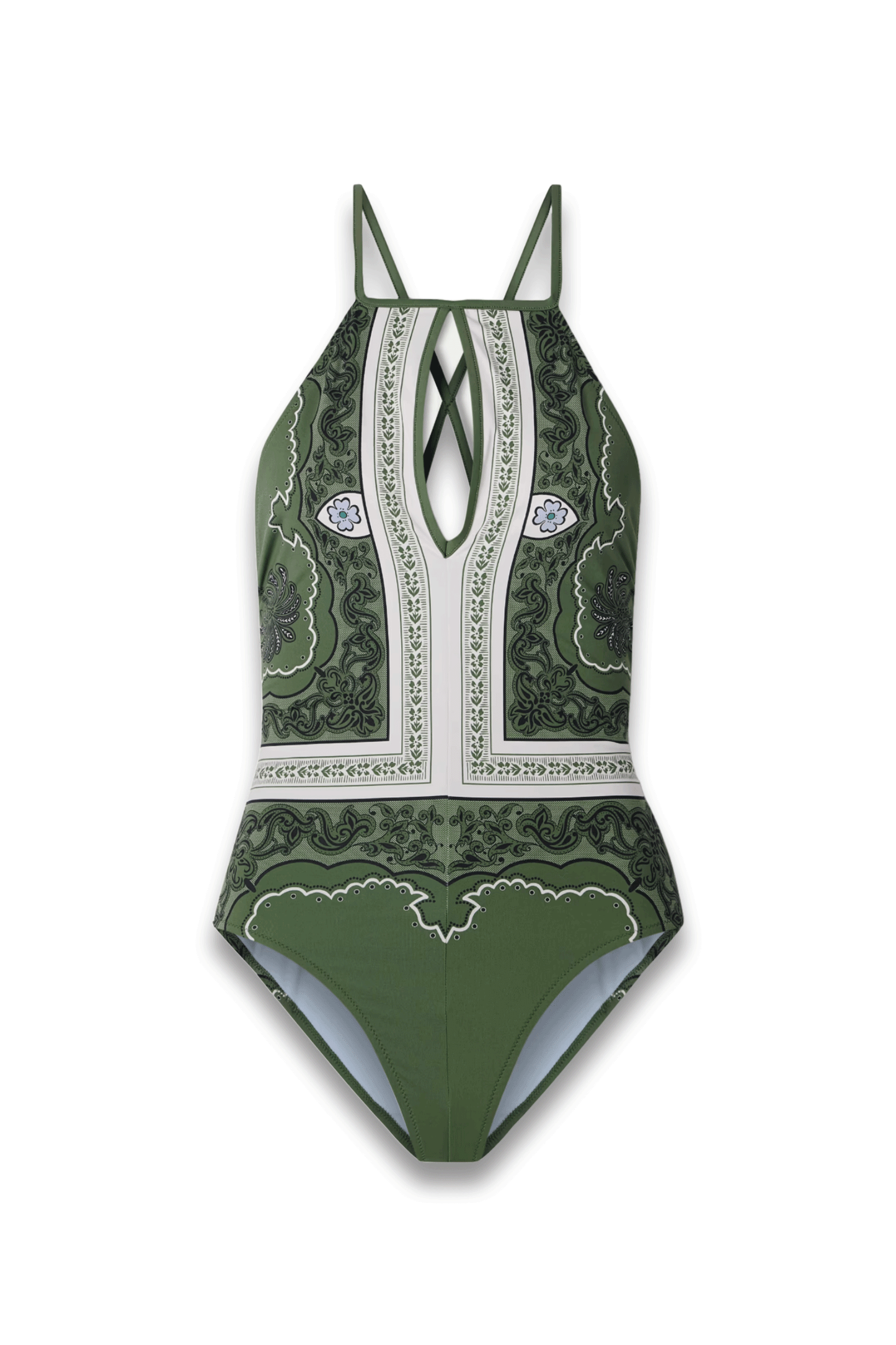 Fonda Cutout Printed Swimsuit