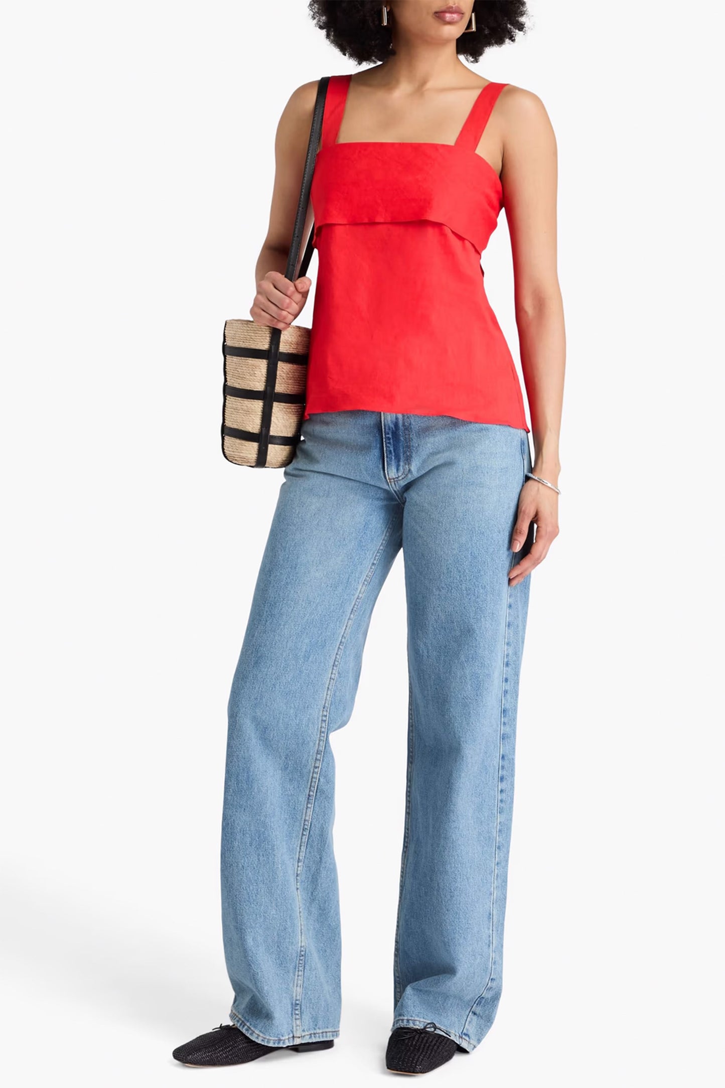 Linen-Blend Top