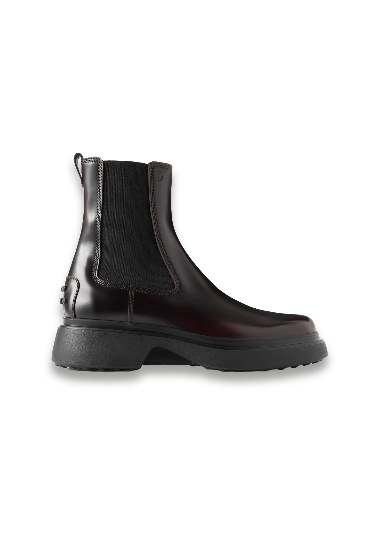 Gomma 74L Glossed Leather Chelsea Boots