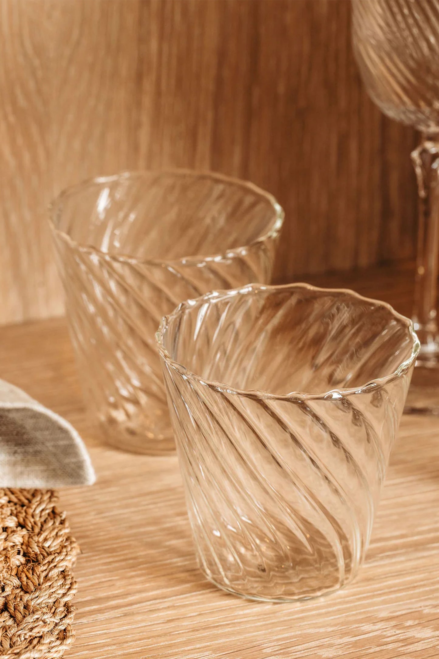 Pair of Rippled Tumblers