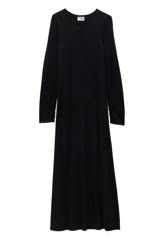 Talen Crew Knitted Dress, Black