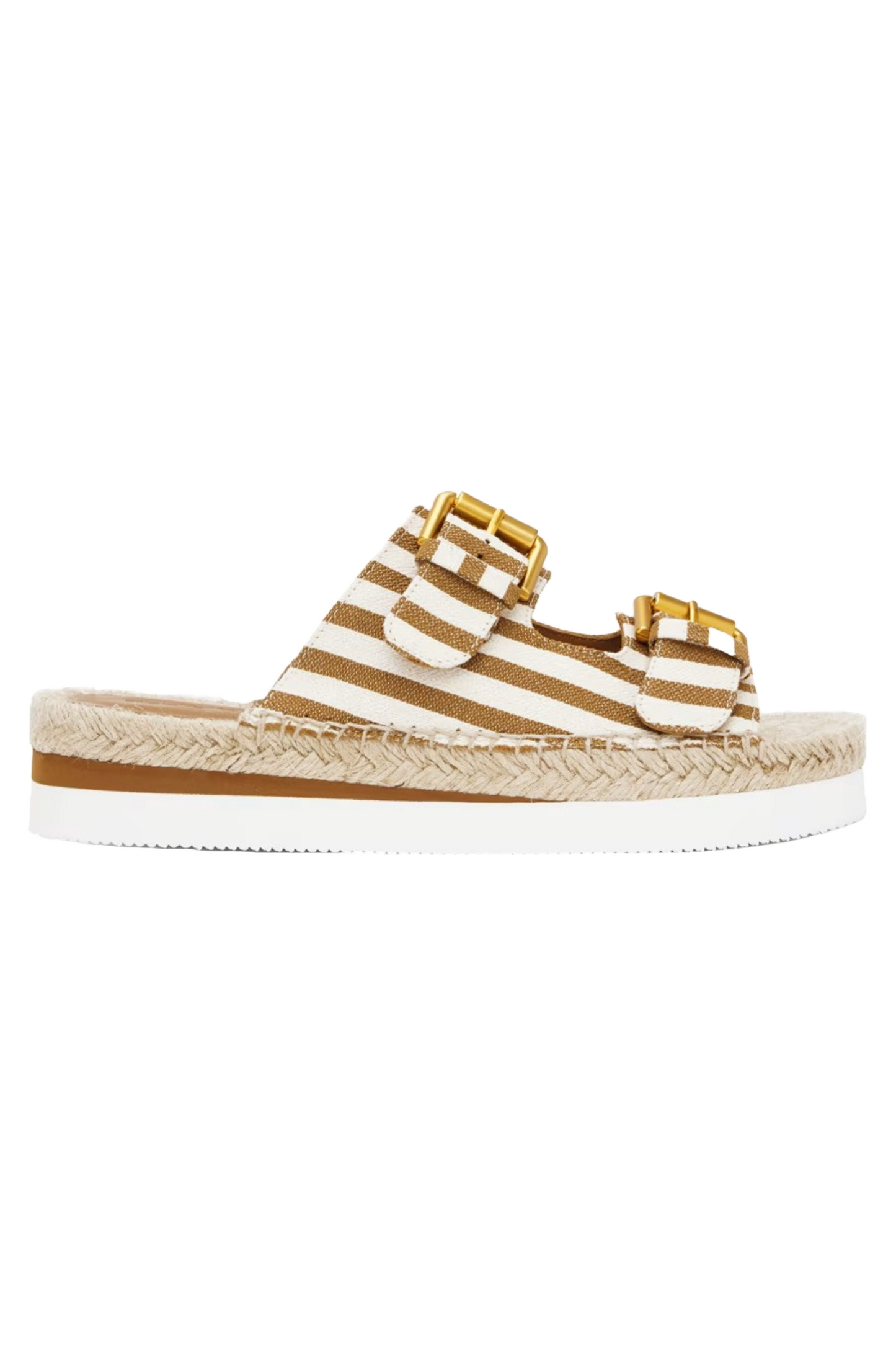 Tan Stripe Glyn Slides