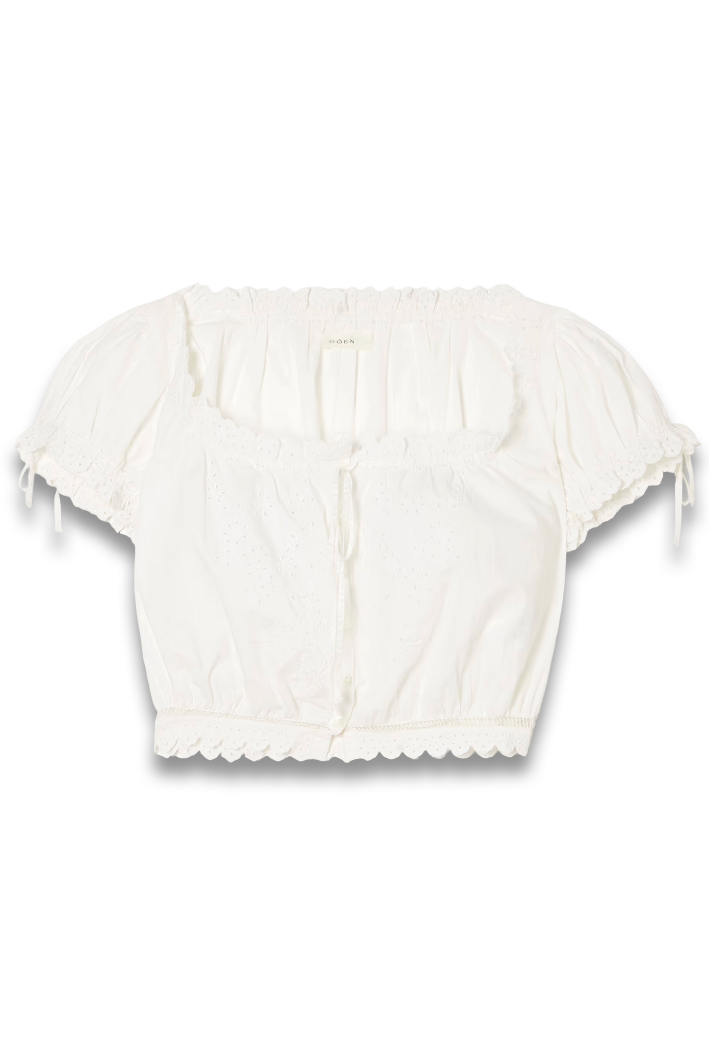 Nera Broderie Anglaise Cotton Blouse