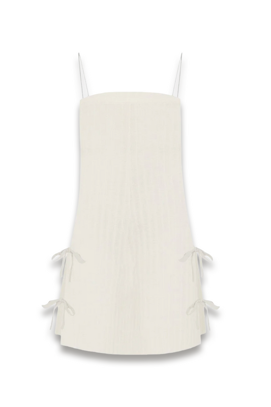 The Livia Tunic Top In Off-white