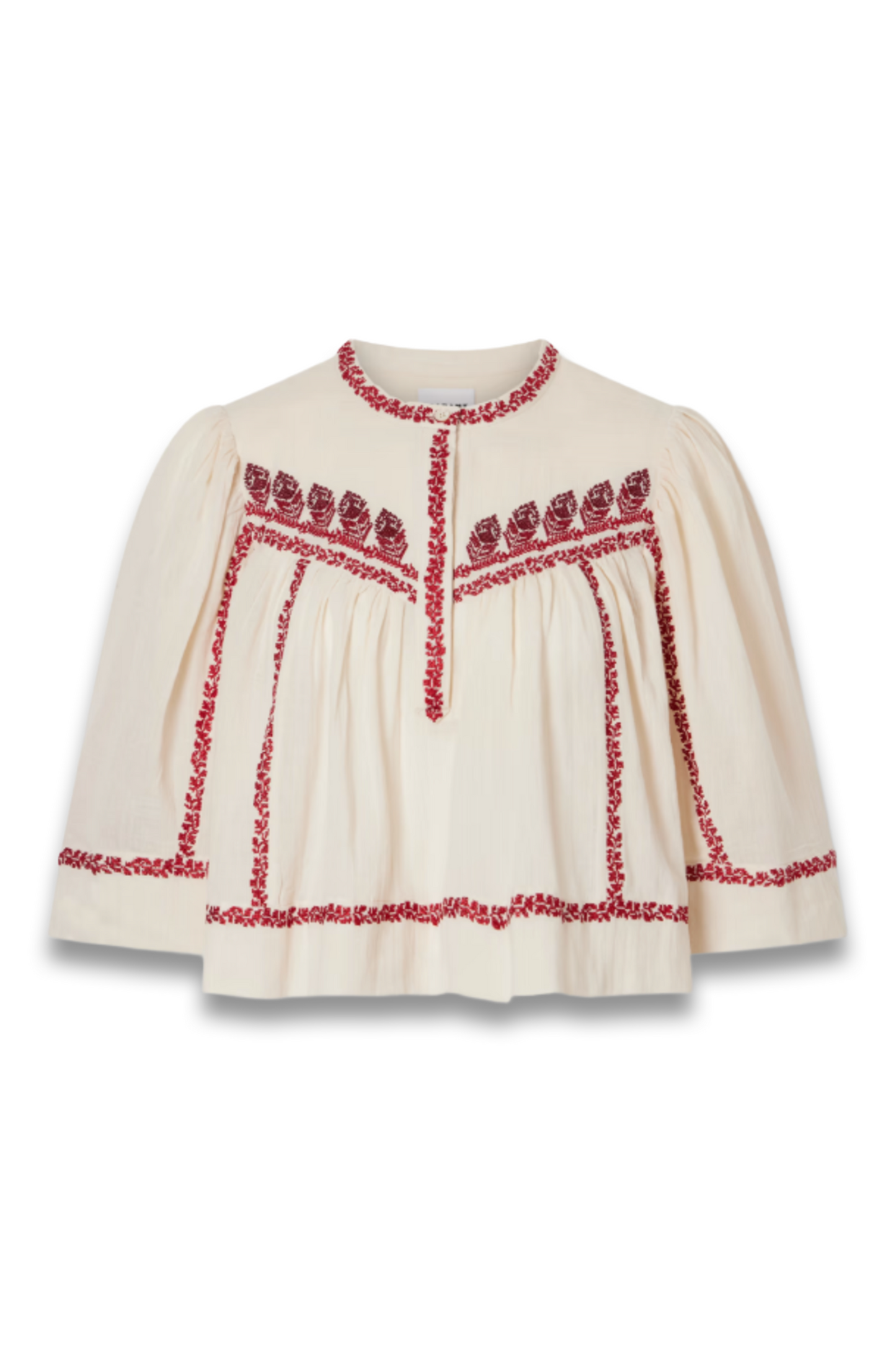 Juline Embroidered Organic Cotton Shirt