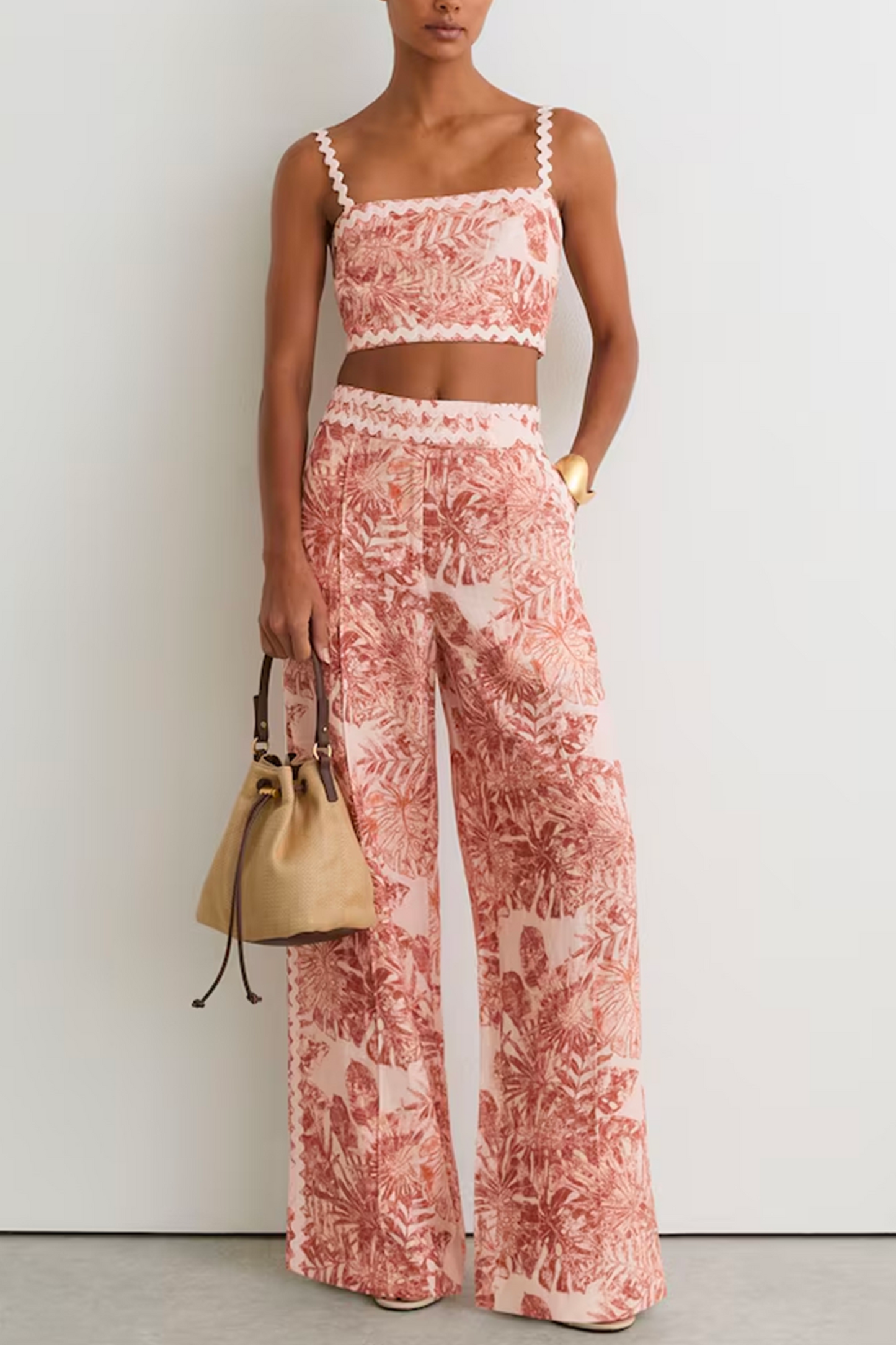 Pale Pink Cropped Top