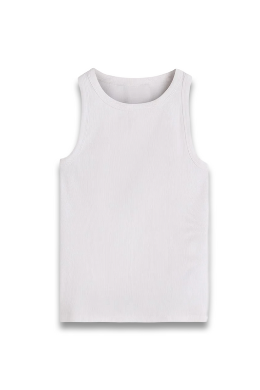 Lyra Ribbed Cotton Vest