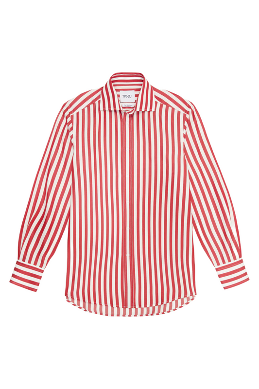 The Boyfriend Tencel Maple Red Shirt