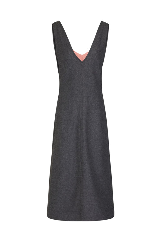 The Tunic Wool-Flannel Midi Dress