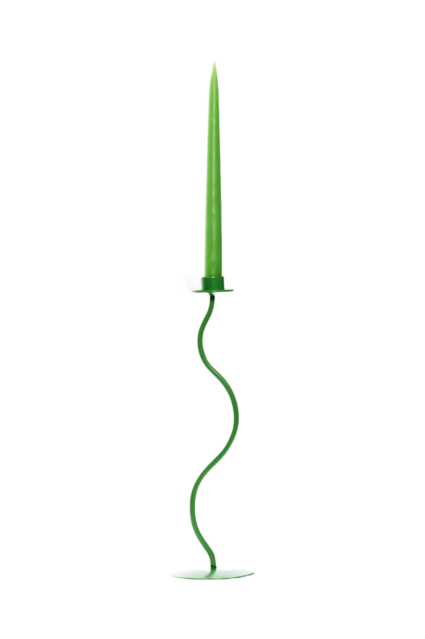 The Wiggle Candlestick - Large - Leaf Green