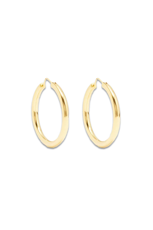Gold-plated Hoop Earrings