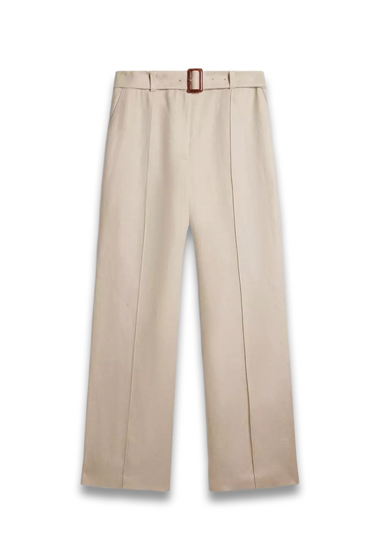 Zainah Linen Wide Leg Trousers