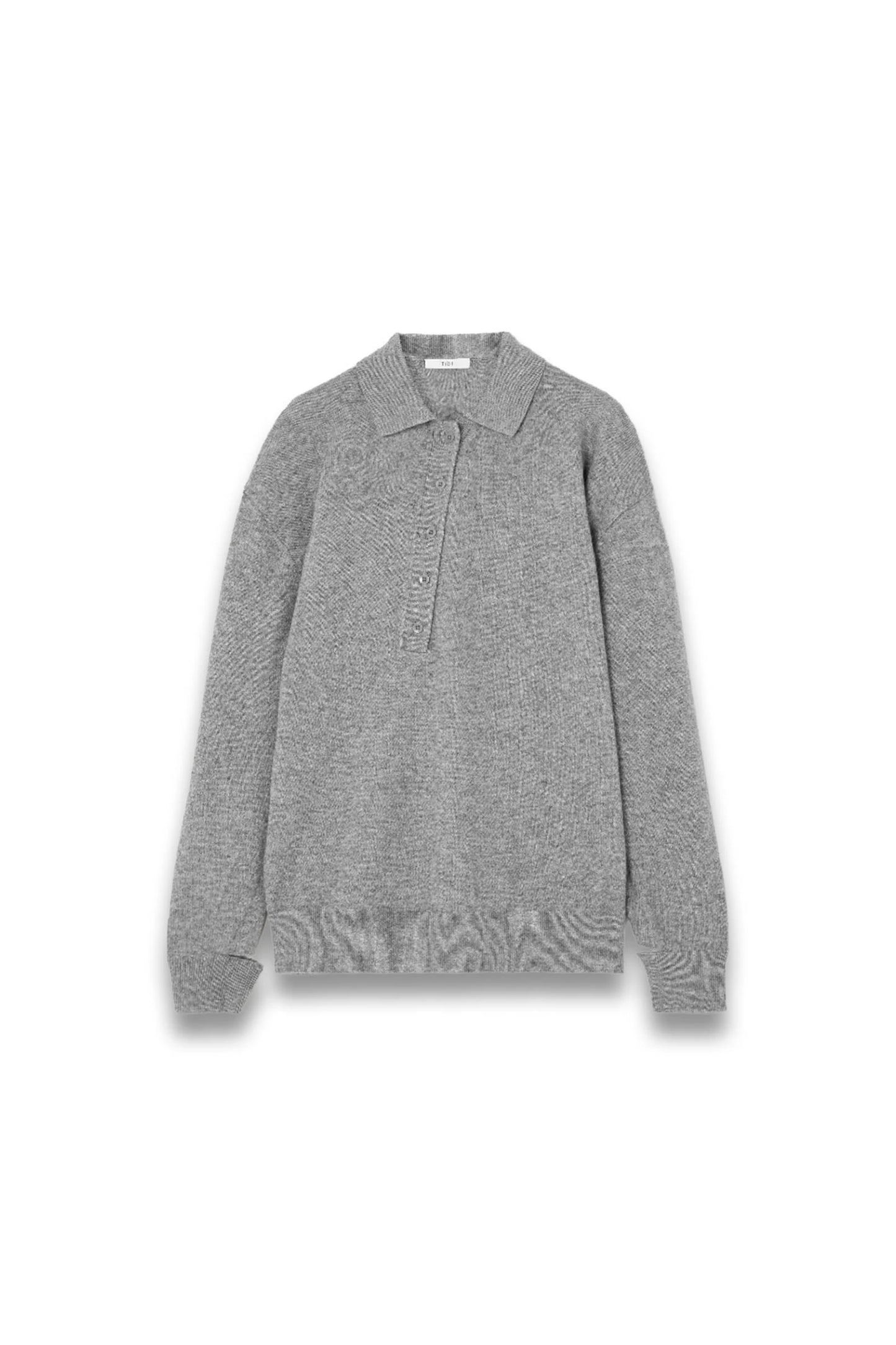 Oversized Wool and Cashmere-blend Polo Sweater