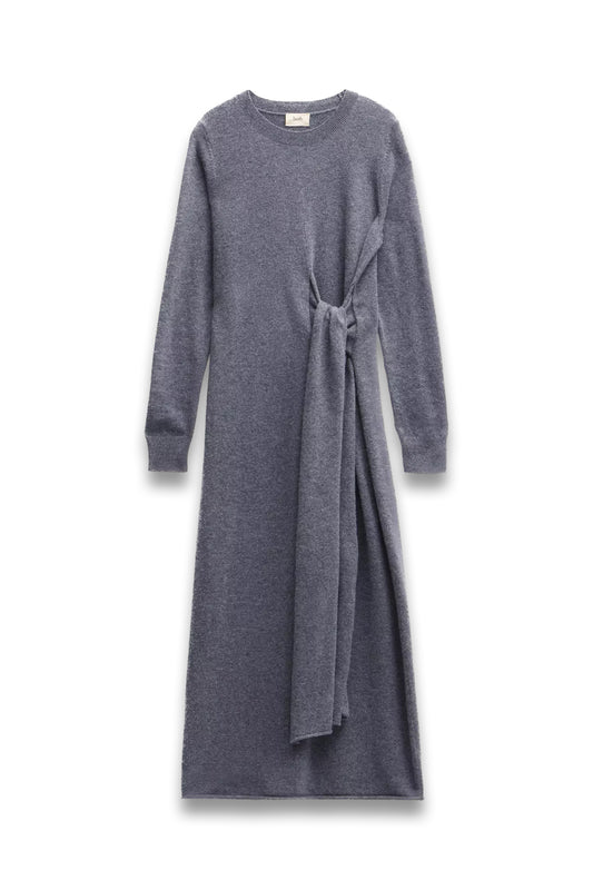 Tilly Tie Waist Merino Wool Midi Dress