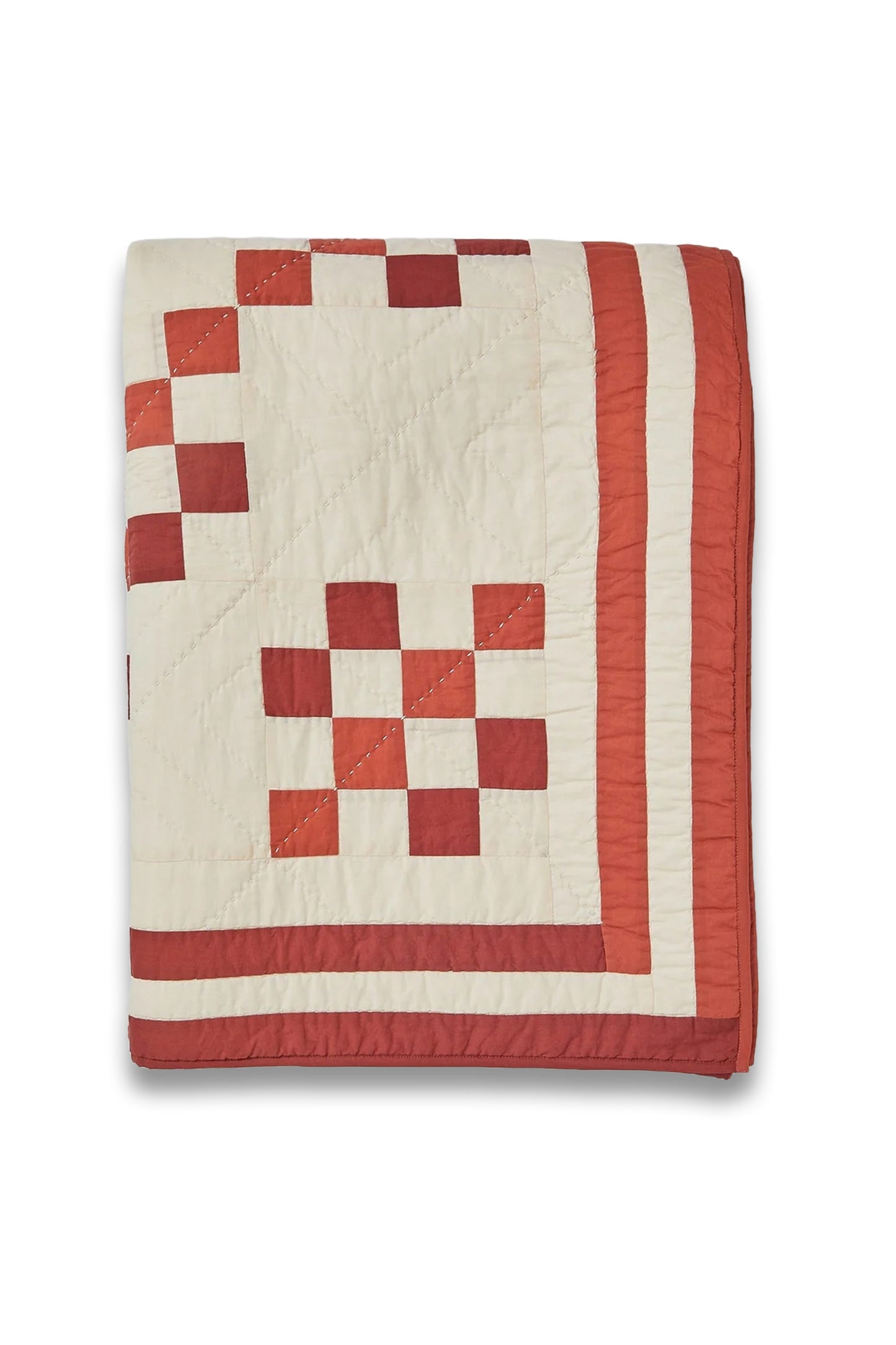 Geo Block Patchwork Cotton Quilt