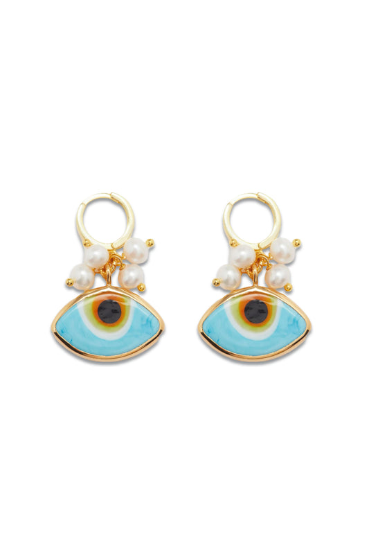 Tohum Pearl & 24kt Gold-Plated Drop Earrings