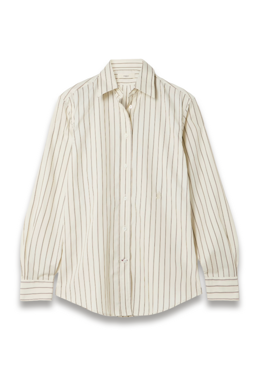 Striped Cotton And Silk Blend Shirt