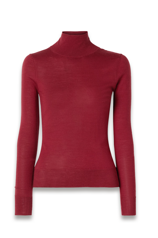 Wool and Silk-blend Turtleneck