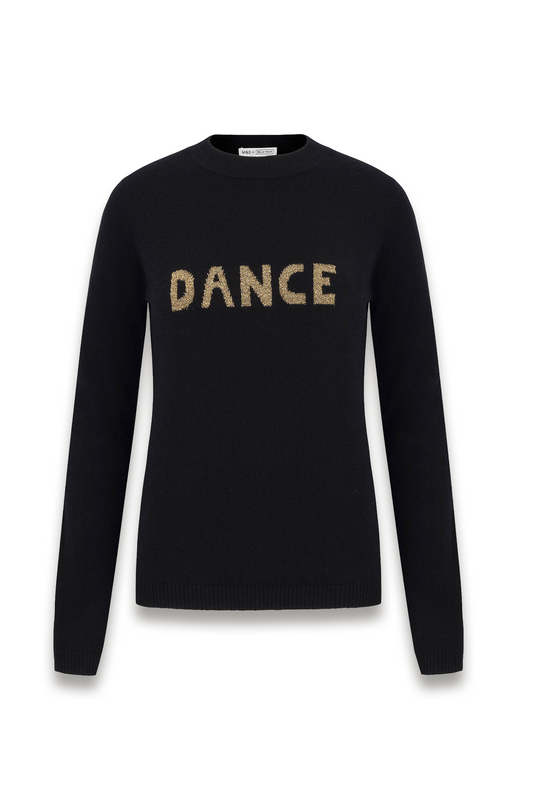 Pure Cashmere Dance Slogan Jumper