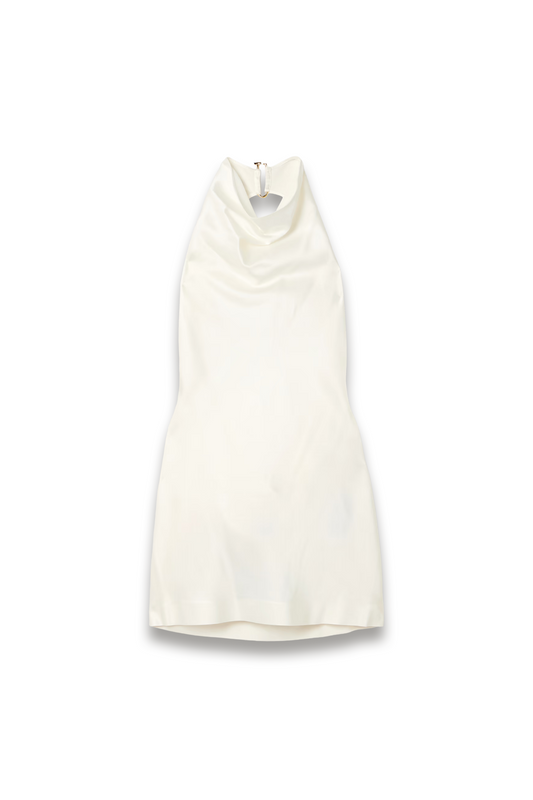Draped Satin Halterneck Top