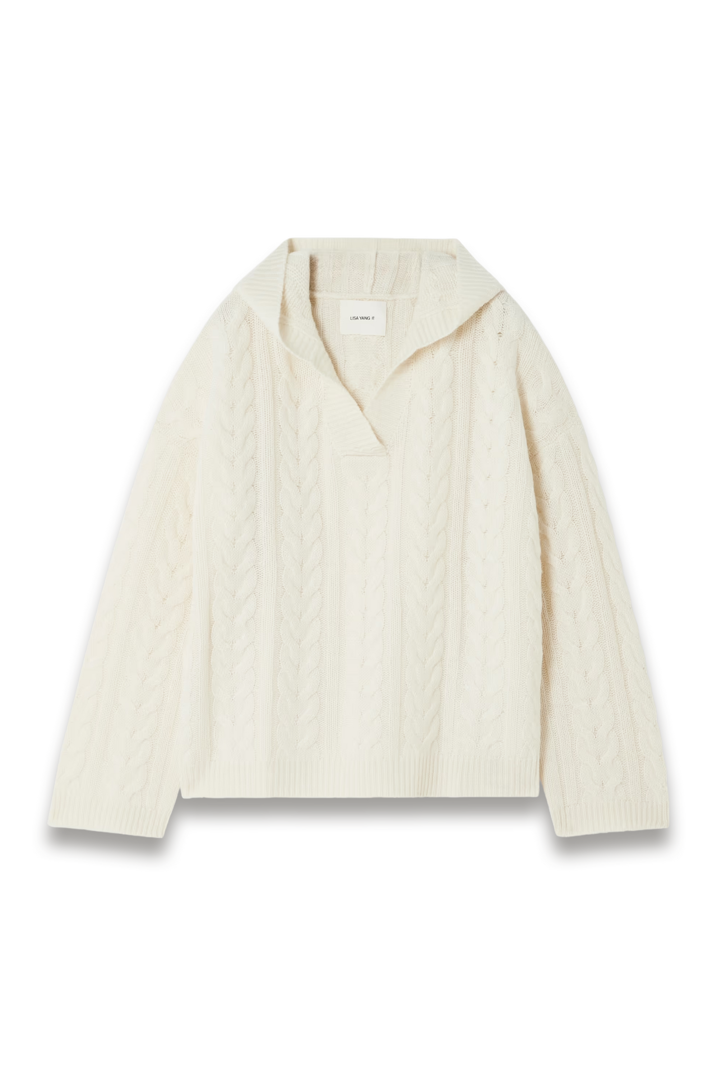 Cable-knit Cashmere Hoodie