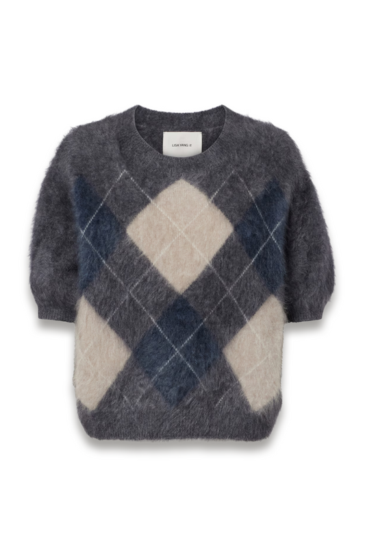Juniper Argyle Cashmere Sweater