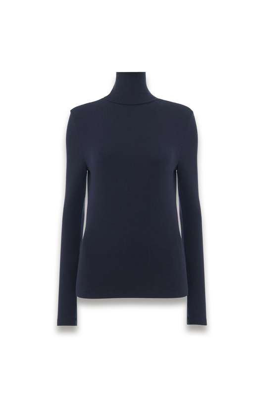 Navy Essential Ribbed Polo