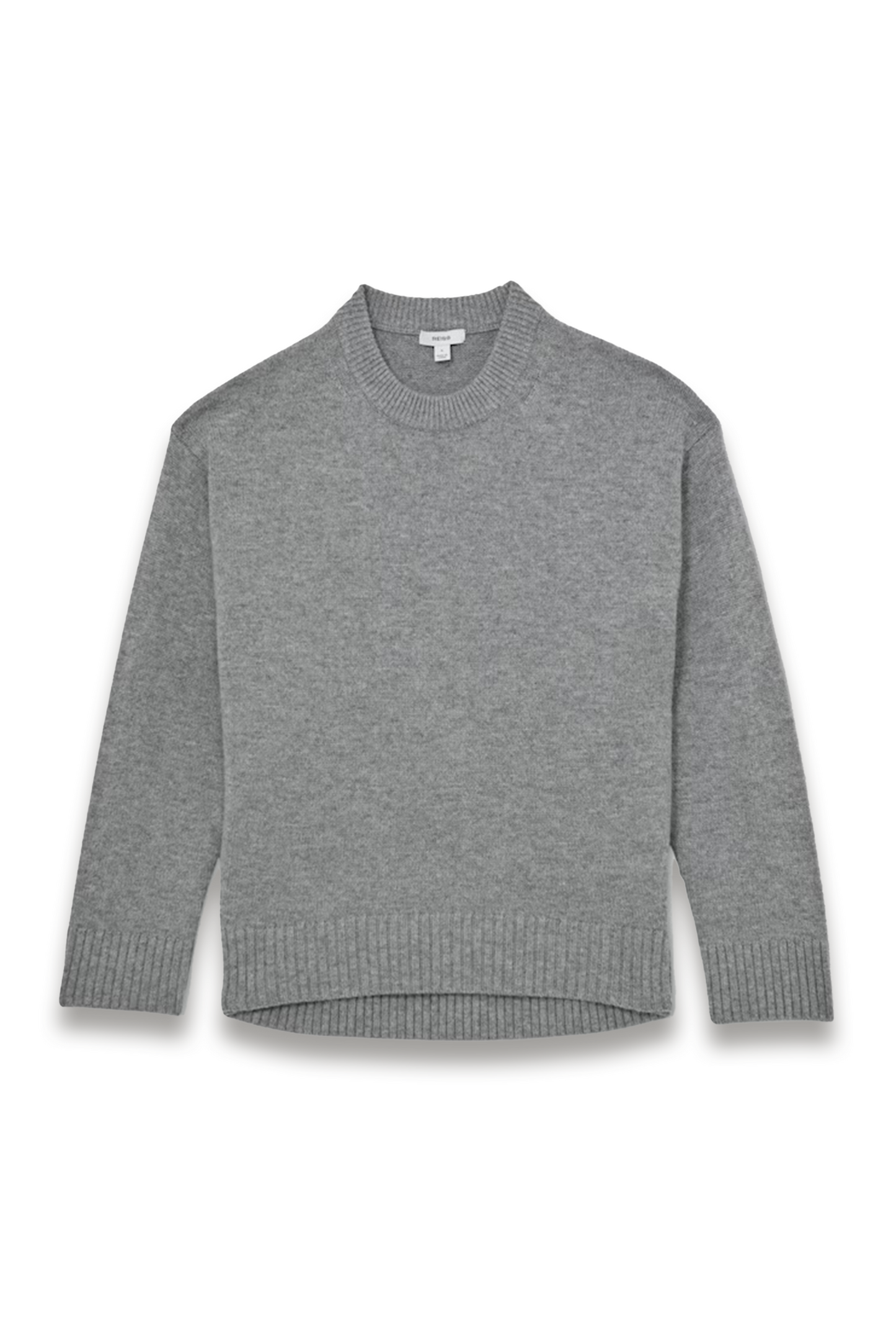 Ella Wool-cashmere Crew-neck Jumper in Grey Marl