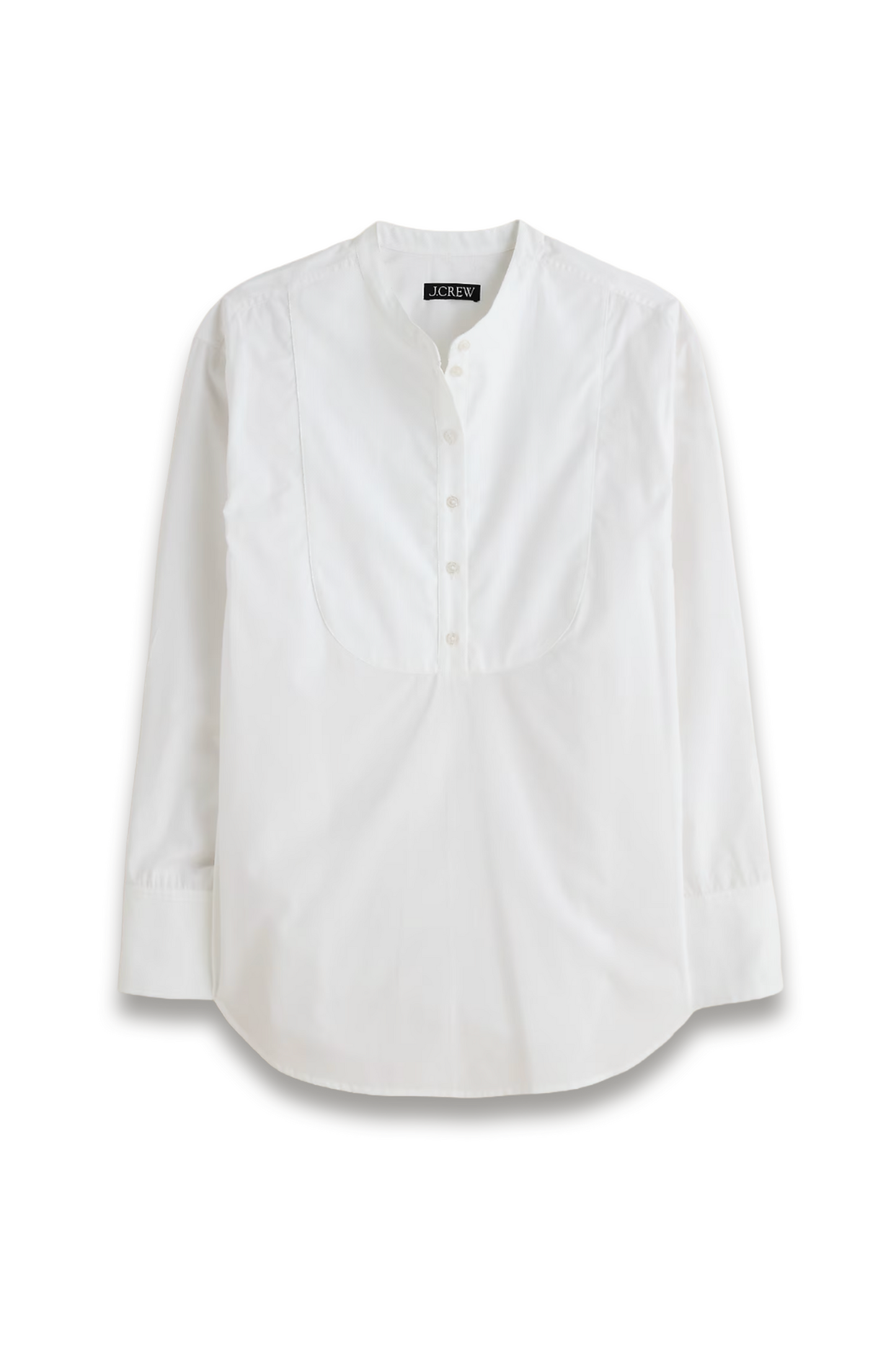 Tuxedo Popover Shirt In Cotton Poplin