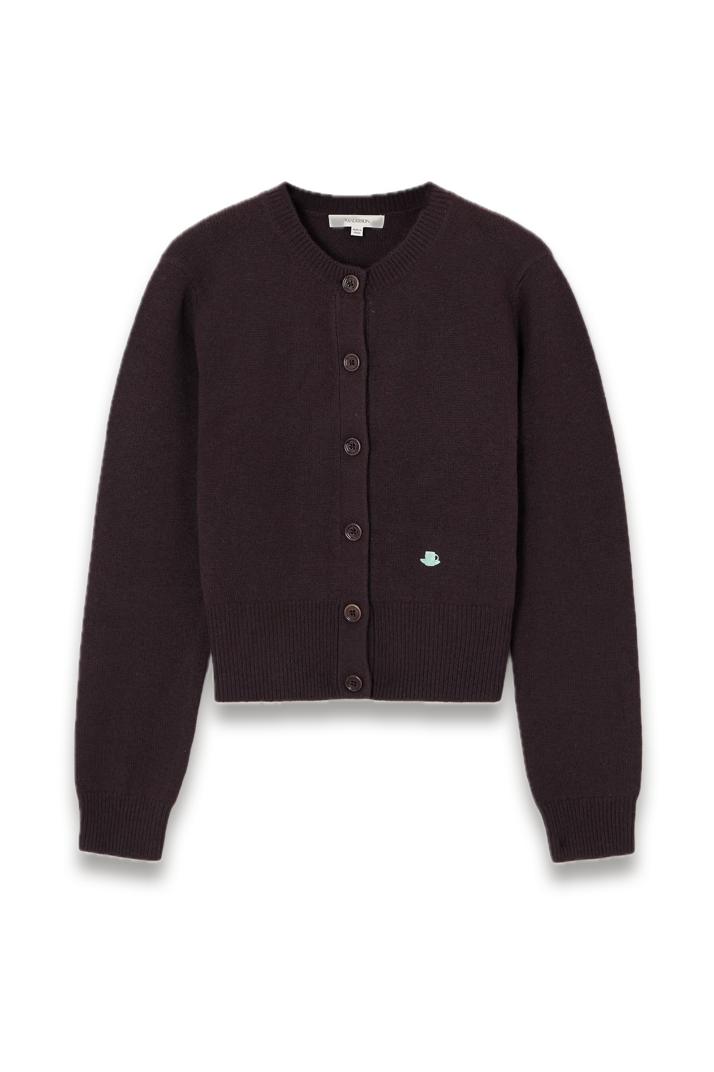Embroidered Wool Cardigan