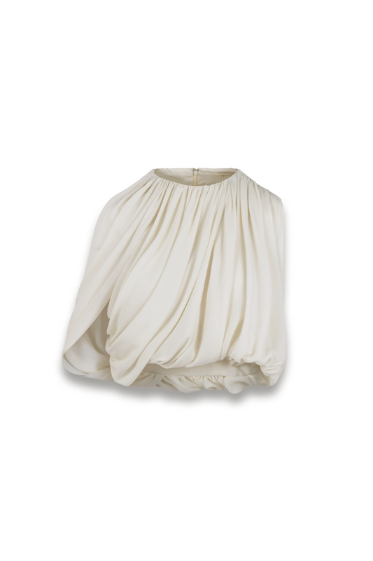 Marie Draped-silk Top