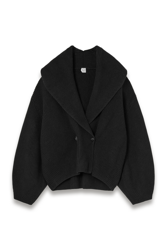 Oversized Ribbed-wool Cardigan