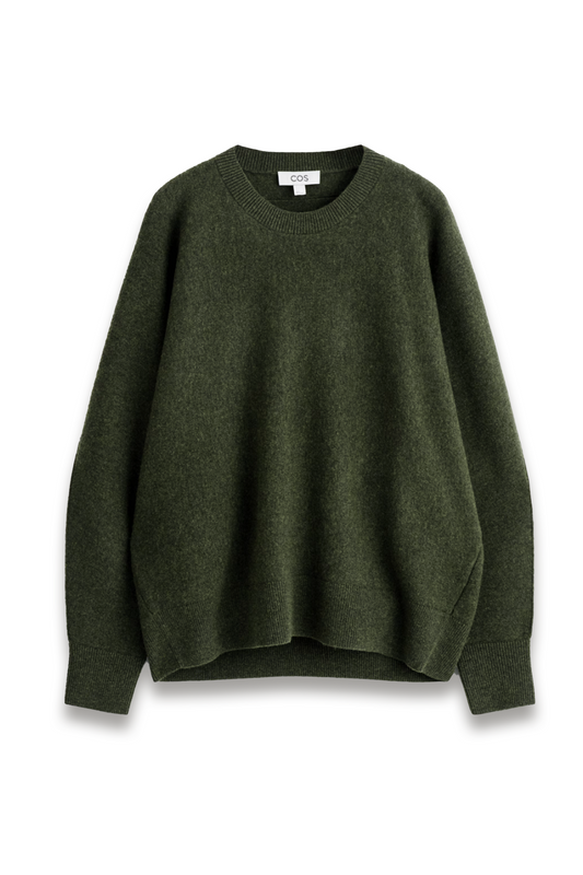 Rounded Double-faced Wool Jumper