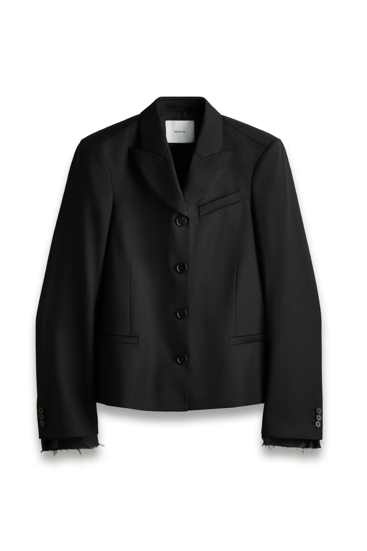 Single-breasted Wool-blend Blazer