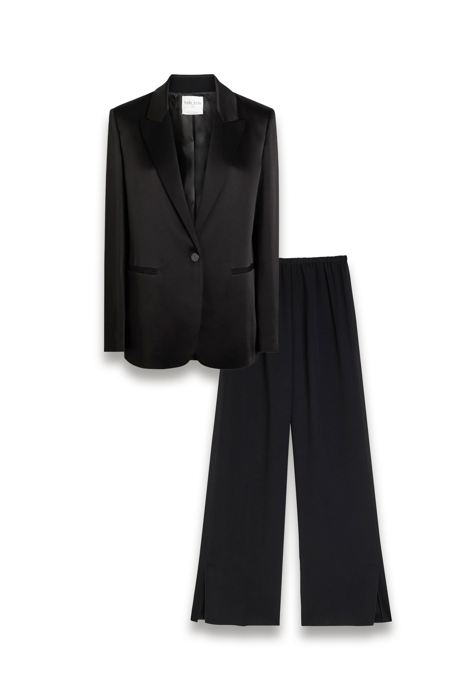 Satin Blazer and Trousers
