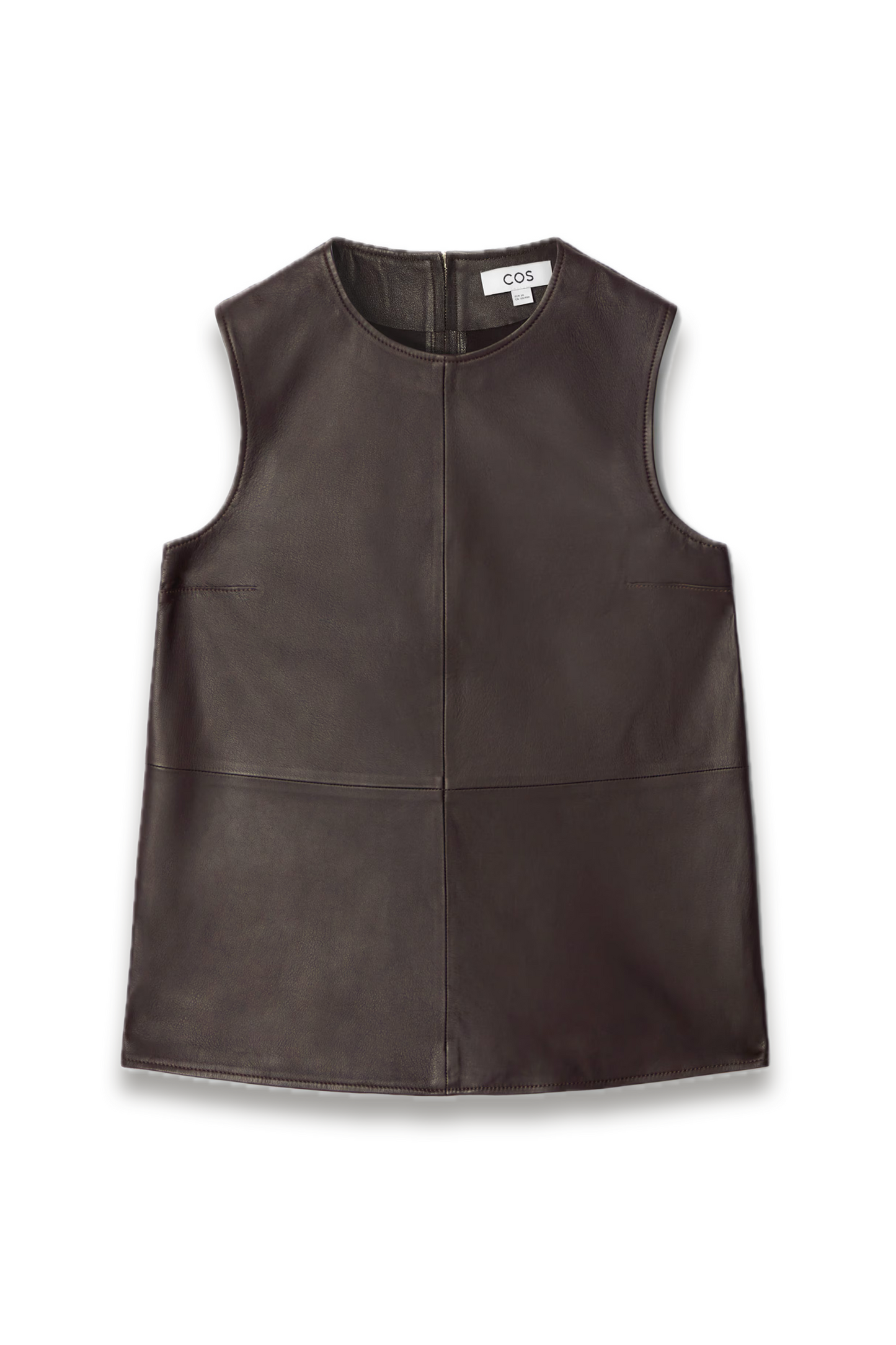 Sleeveless Leather Top