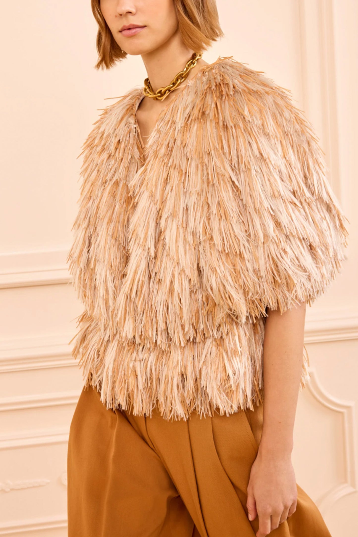 Celestia Raffia Vest