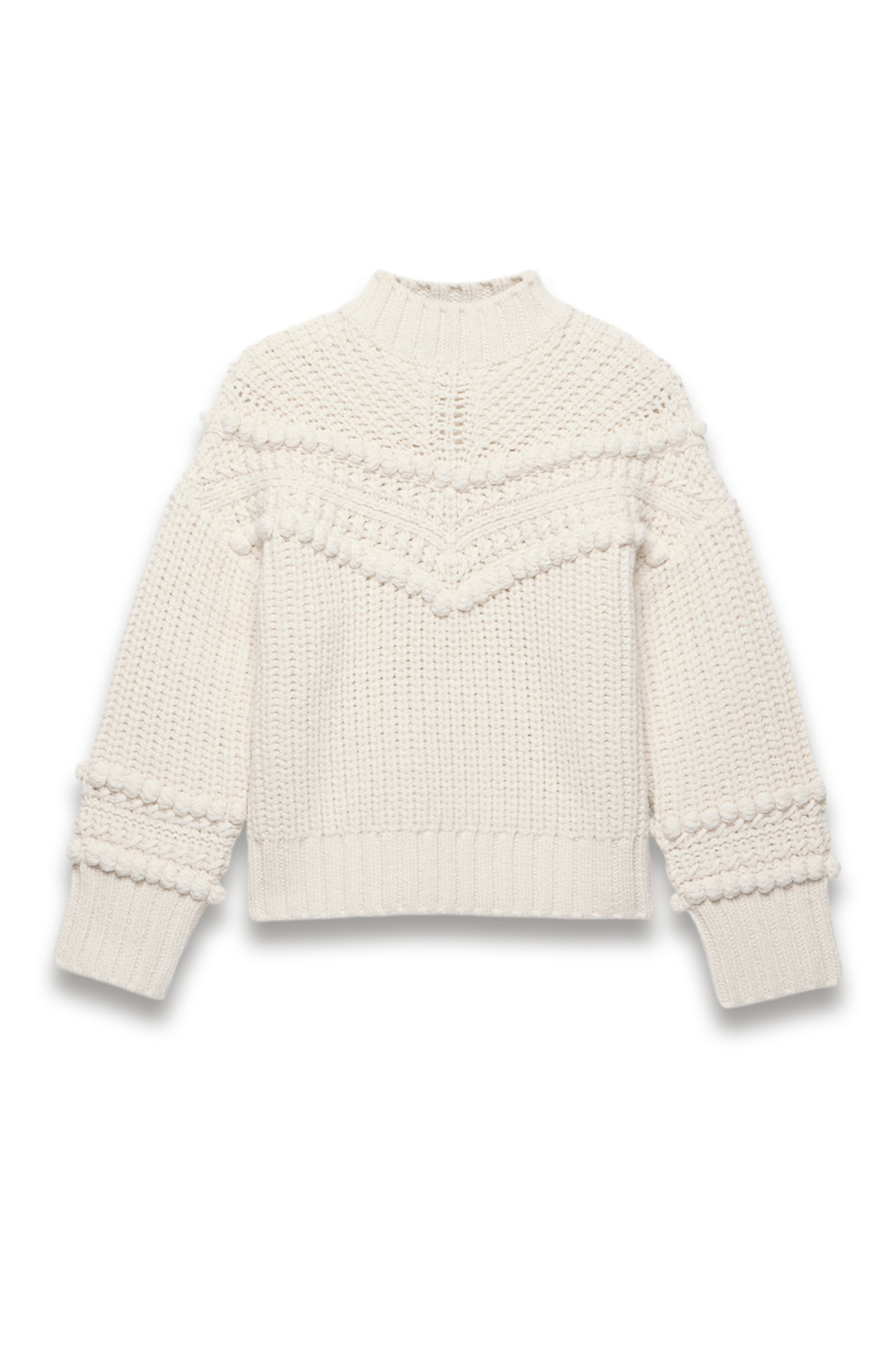 Cream Bobble Detail Knit Jumper