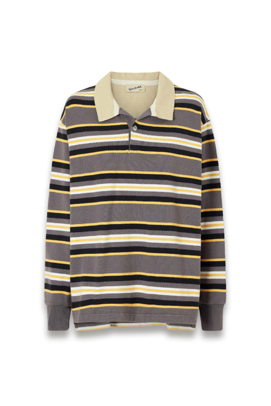 Striped Cotton-jersey Polo Shirt