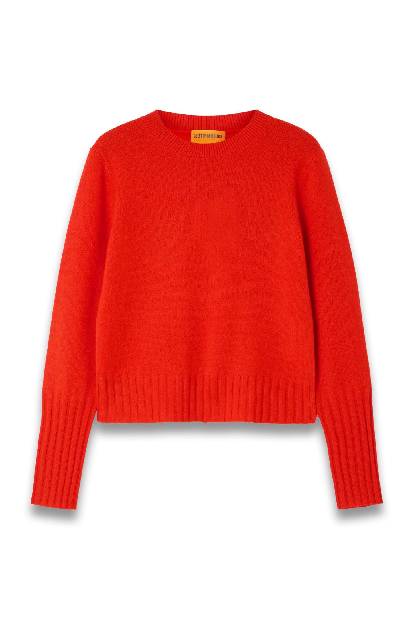 Shrunken Cashmere Sweater in Red