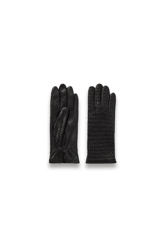 Stanilas Woven Leather Gloves