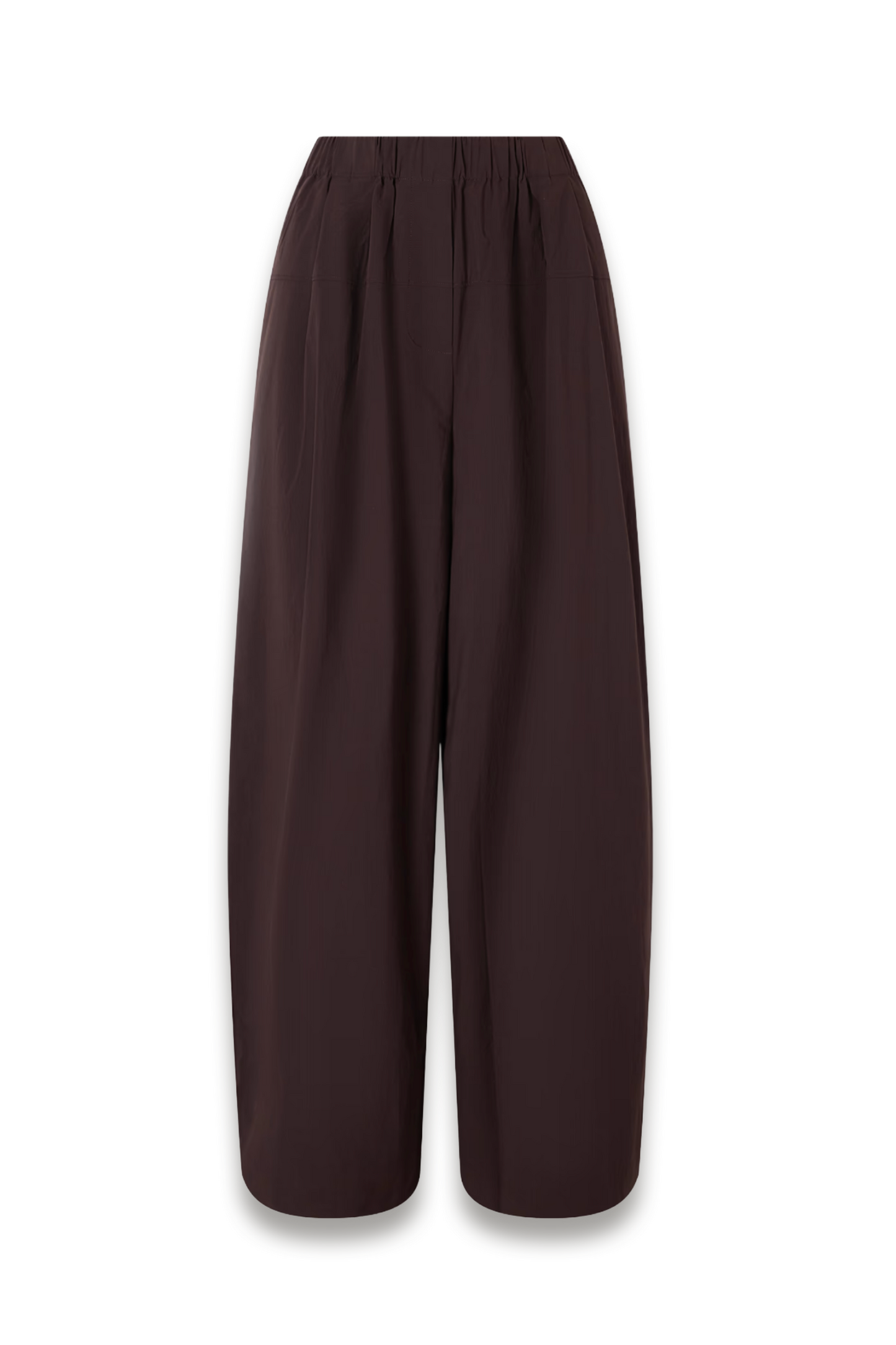 Pleated Cotton-blend Poplin Wide-leg Pants