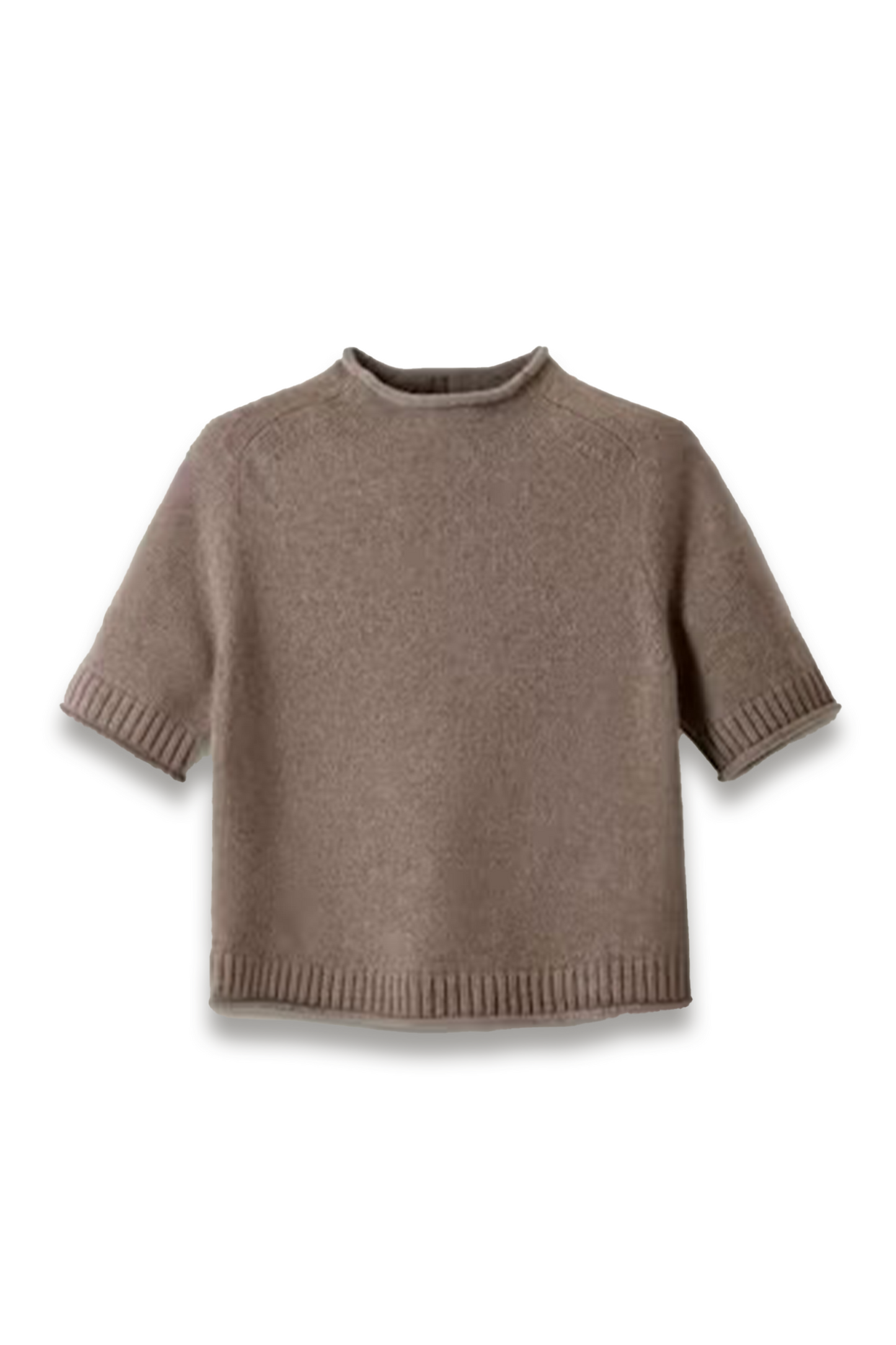 Roll-trim Knit Tee