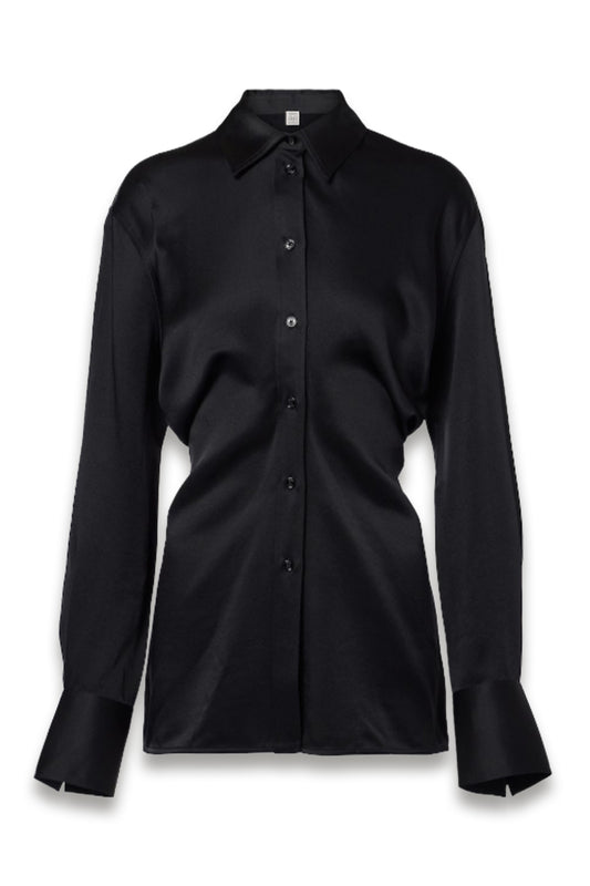 Slouch satin shirt