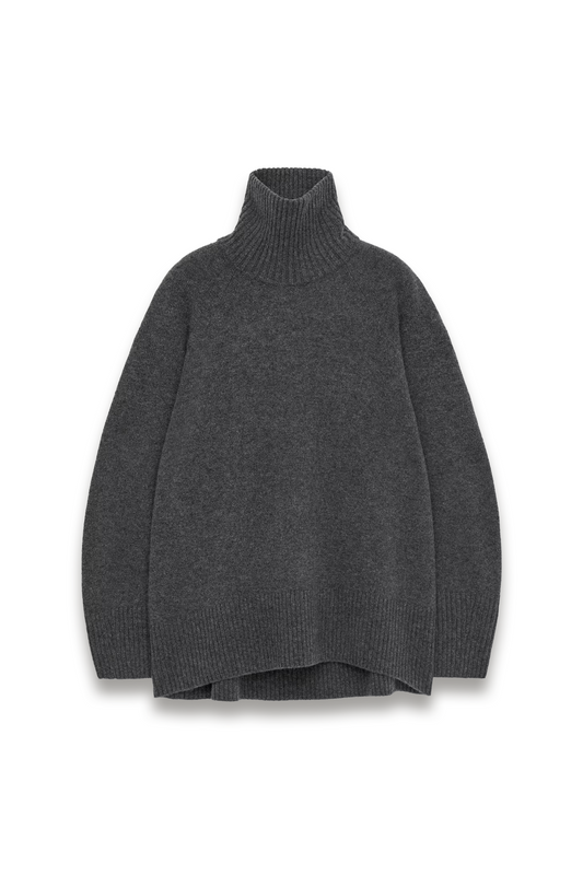 Pure Cashmere Roll-neck Jumper