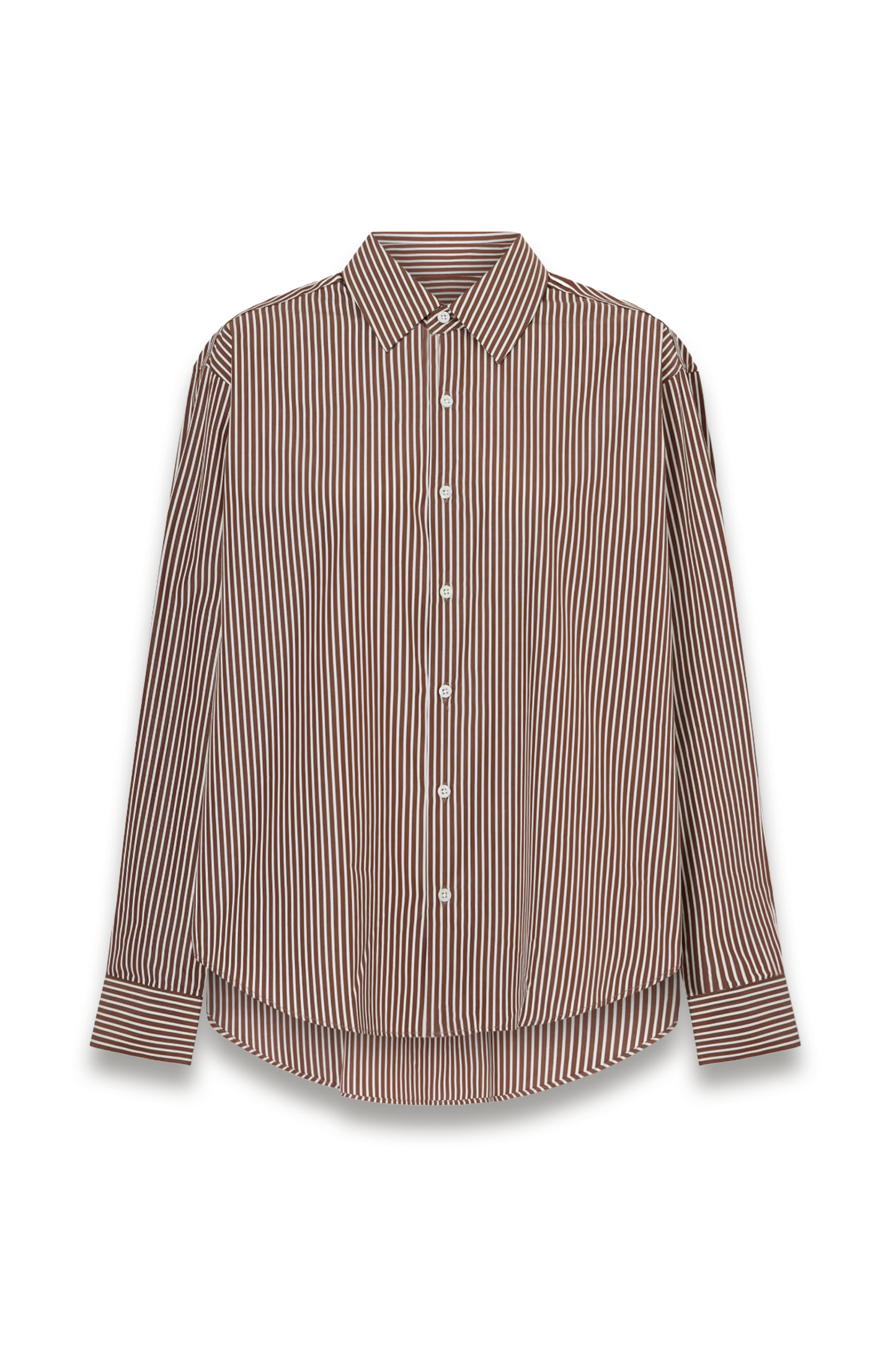 La Shirt Classica Striped Cotton-poplin Shirt