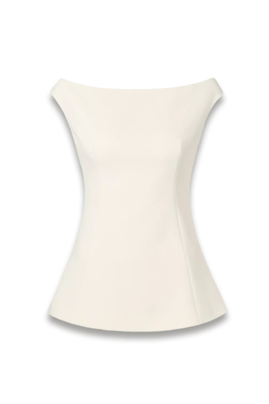 Diora Off Shoulder Boat Neck Blouse