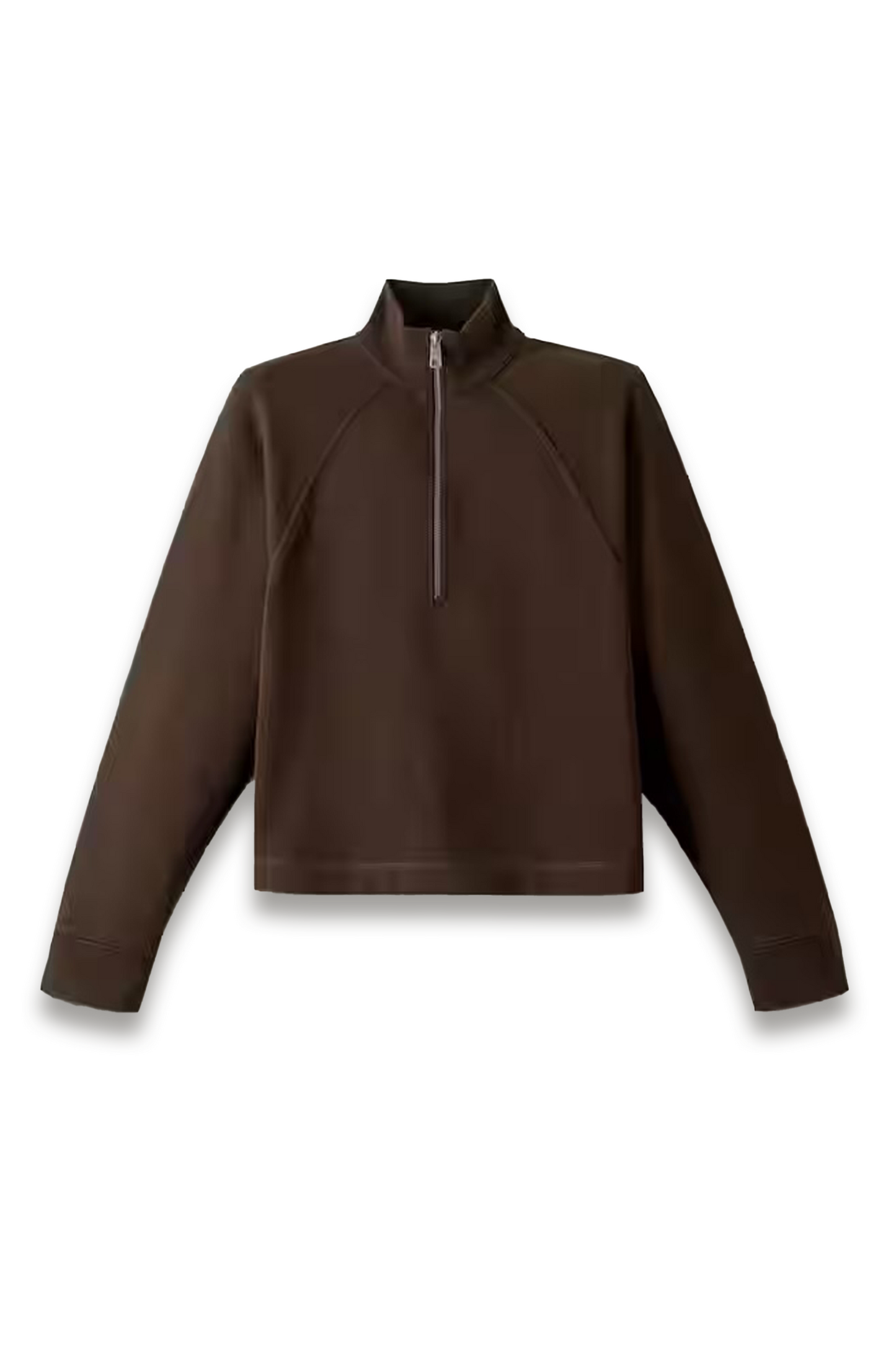 High-zip-neck Crop-top