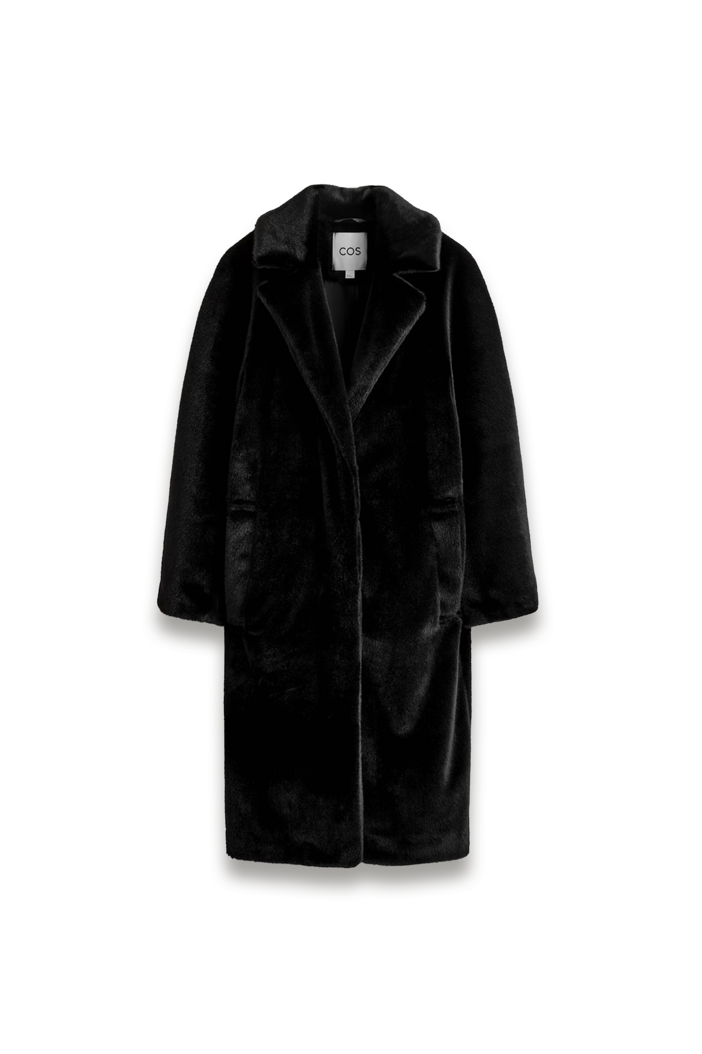 Fur-effect Long Coat